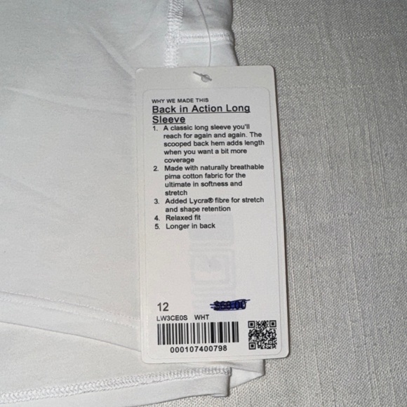 ๐ ๐Womenโs Lululemon Back In Action Long Sleeve Top โ Size 12 - Picture 7 of 11